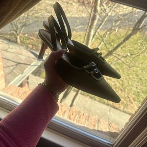 Gianni Bini Olive Slingback Heels